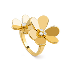 Aura CLOVER COMOS GOLD DIAMOND RING