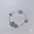 Aura FRIVOLE SILVER 5 FLOWERS BRACELET