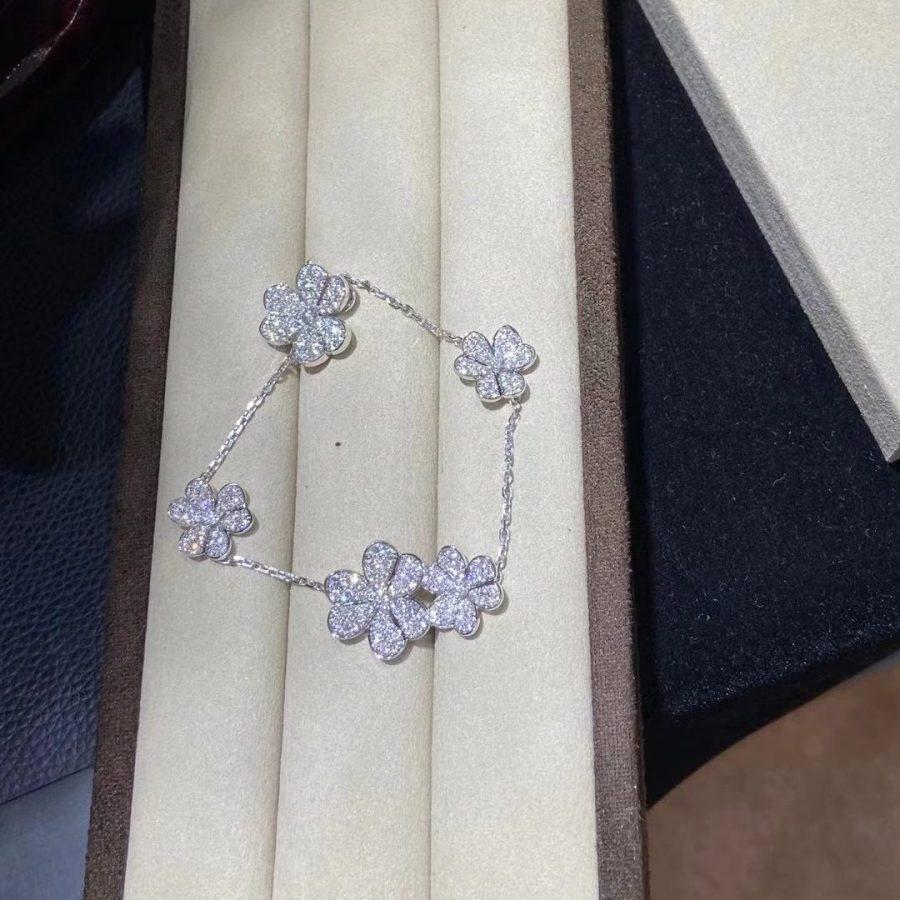 Aura FRIVOLE SILVER 5 FLOWERS BRACELET