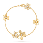 Aura FRIVOLE GOLD 5 FLOWERS BRACELET