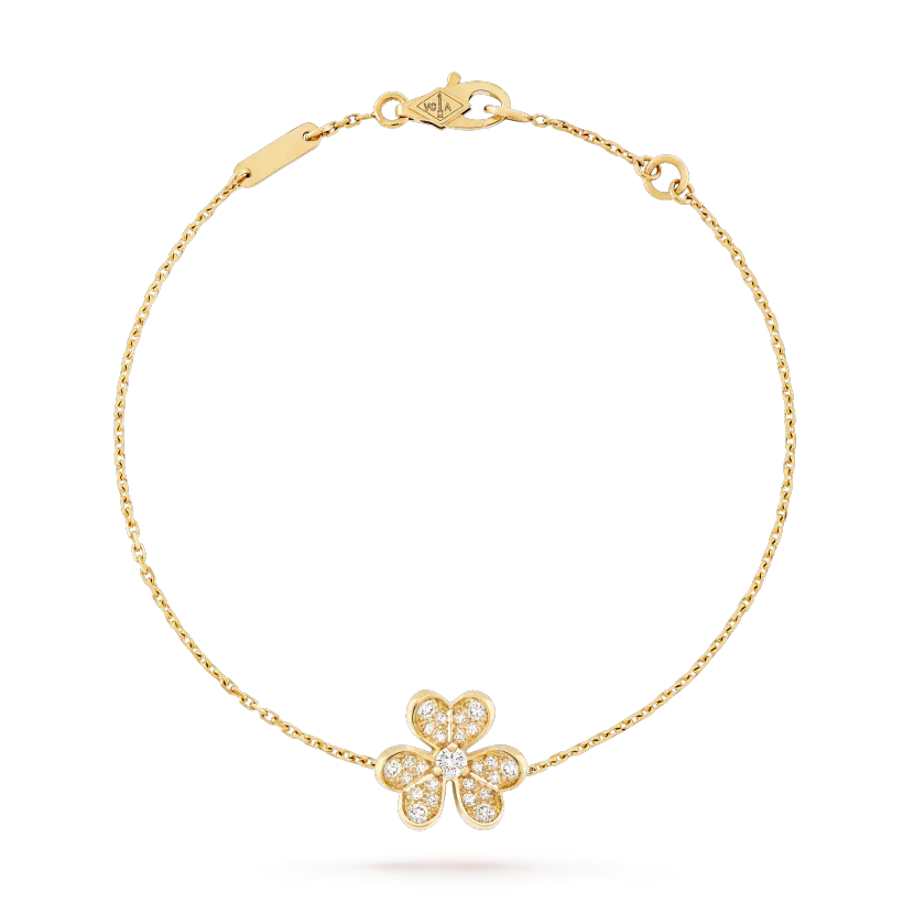 Aura FRIVOLE GOLD FLOWER DIAMOND BRACELET