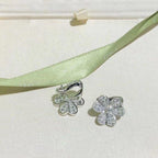 Aura FRIVOLE SILBER BLUMEN DIAMANT OHRRINGE