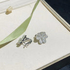 Aura FRIVOLE SILBER BLUMEN DIAMANT OHRRINGE