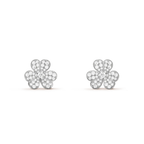 Aura FRIVOLE SILBER BLUMEN DIAMANT OHRRINGE