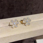Aura FRIVOLE GOLD BLUMEN DIAMANT OHRRINGE