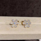 Aura FRIVOLE GOLD BLUMEN DIAMANT OHRRINGE