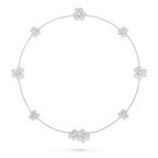 Aura FRIVOLE SILVER 9 FLOWERS NECKLACE