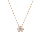 Aura FRIVOLE ROSE GOLD FLOWER DIAMOND NECKLACE