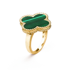 Aura CLOVER MALACHITE RING
