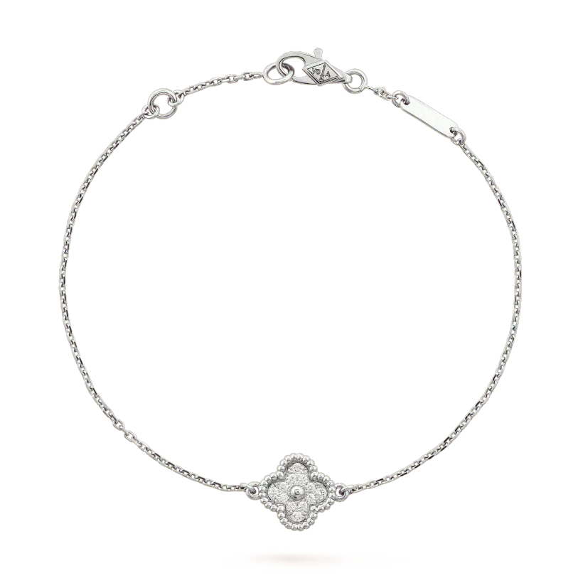 Aura CLOVER EINZELBLUMEN-ARMBAND SILBER