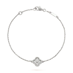 Aura CLOVER EINZELBLUMEN-ARMBAND SILBER