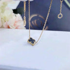 Aura CLOVER ONYX SINGLE FLOWER BRACELET