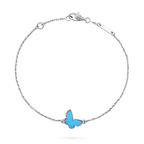 Aura BUTTERFLY TURQUOISE BUTTERFLY BRACELET SILVER