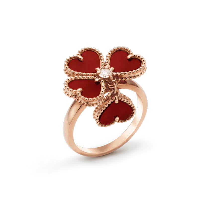 Aura SWEET CLOVER CARNELIAN RING