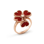 Aura SWEET CLOVER CARNELIAN RING