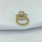 Aura SWEET CLOVER WHITE MOP RING