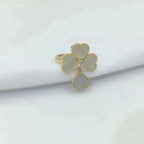 Aura SWEET CLOVER WHITE MOP RING