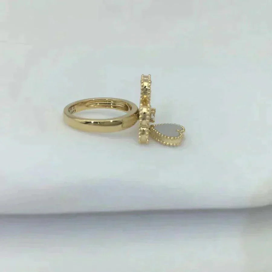 Aura SWEET CLOVER WHITE MOP RING