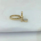 Aura SWEET CLOVER WHITE MOP RING
