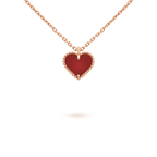 Aura SWEET CLOVER KARNEOL HERZ KETTE