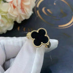 Aura CLOVER ONYX RING
