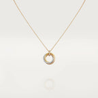 Aura TRINITY HALSKETTE SILBER GOLD ROSEGOLD DIAMANTEN