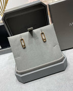 [Aura ] MOVE UNO SMALL 1 DIAMOND EARRINGS