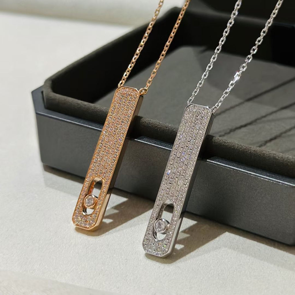 [Aura ] MY FIRST DIAMOND PAVED NECKLACE