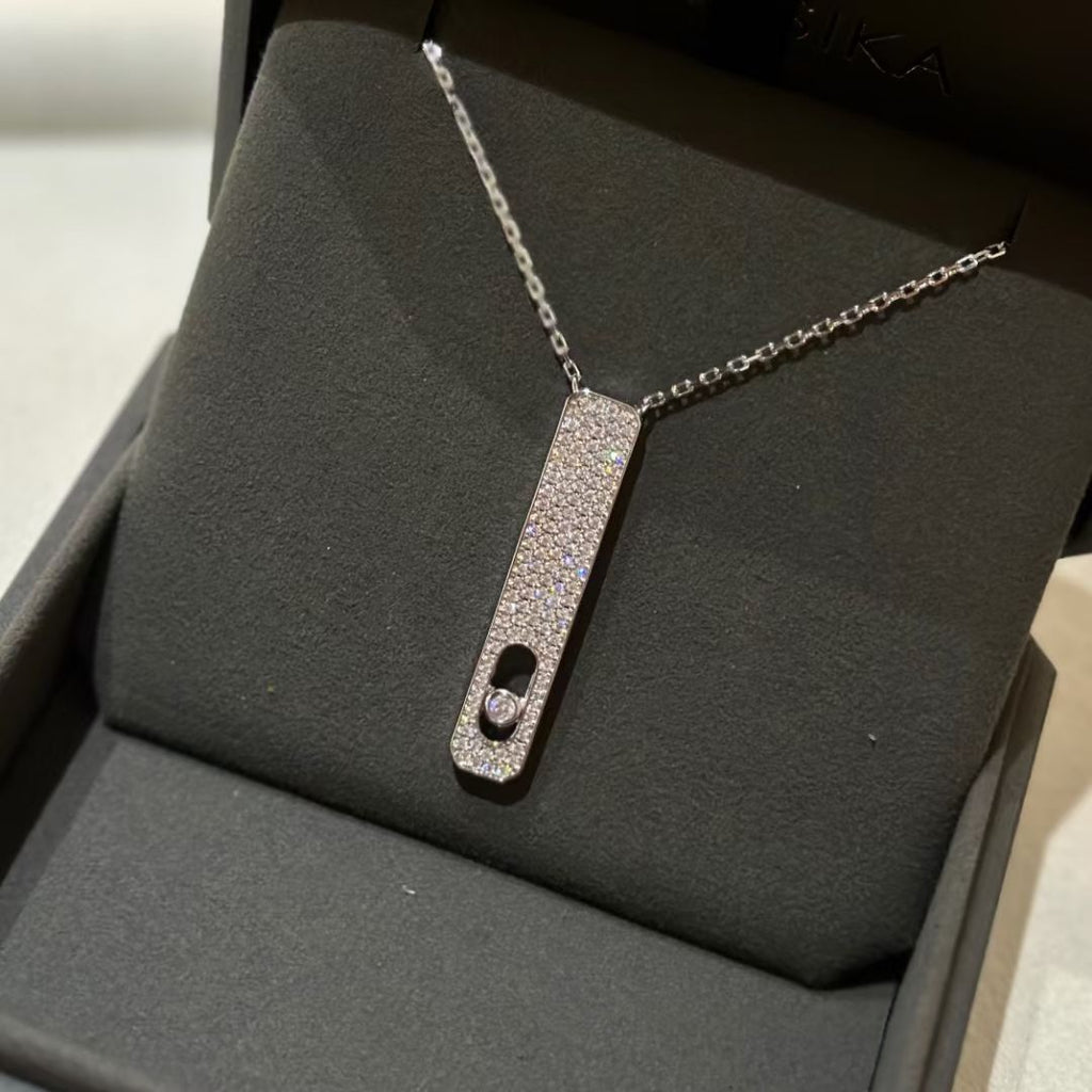 [Aura ] MY FIRST DIAMOND PAVED NECKLACE