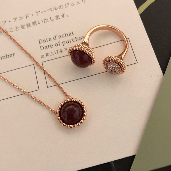 Aura PERLEE COULEURS DIAMOND ROSE GOLD BETWEEN THE FINGER RING