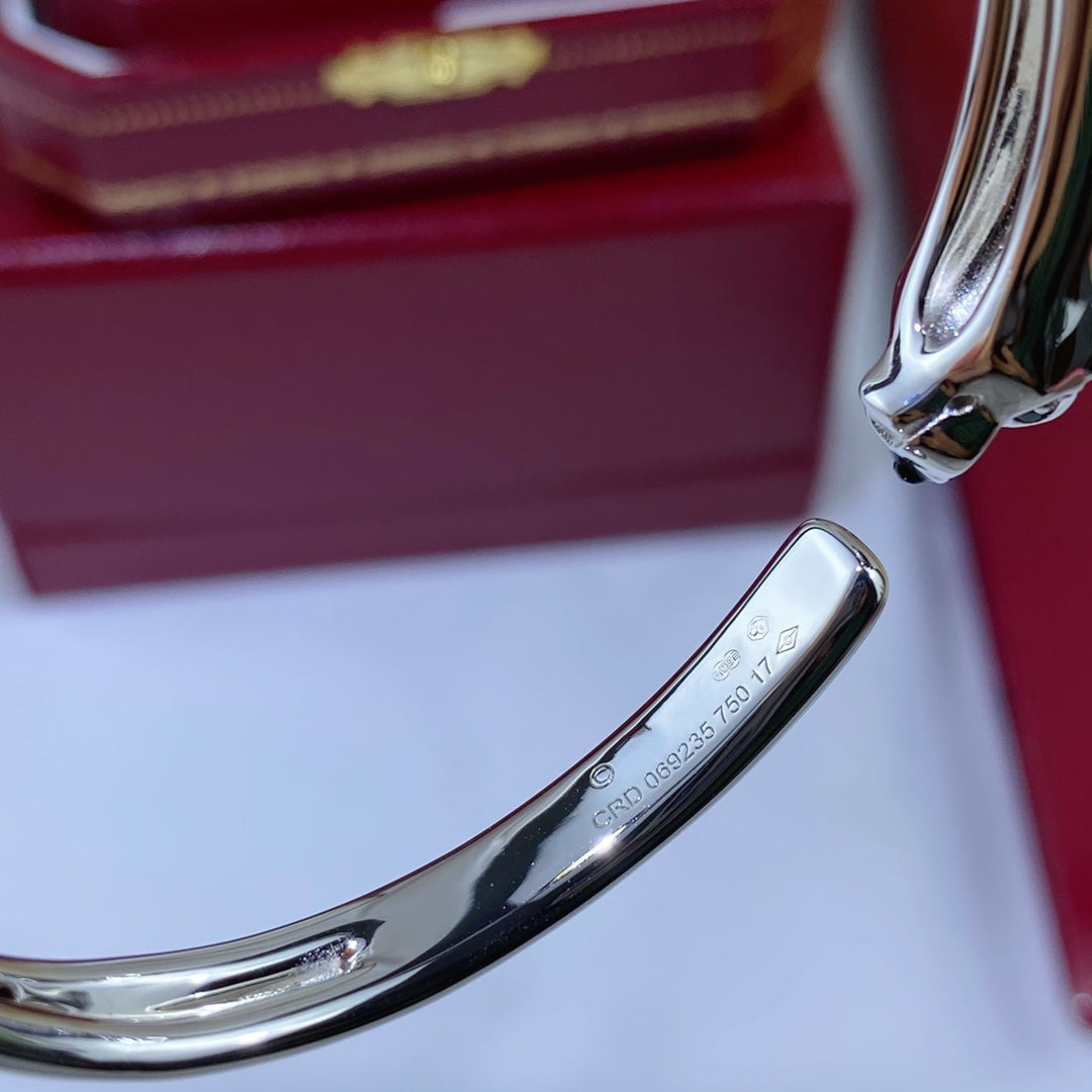 Aura PANTHERE SILVER OPEN BRACELET