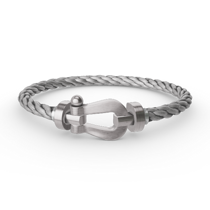 Aura FORCE GROSSES HUFEISEN OHNE DIAMANT ARMBAND SILBER