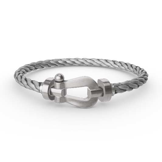 [⭐Aura ]FORCE LARGE HORSESHOE NO DIAMOND BRACELET SILVER