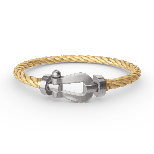 Aura FORCE LARGE HORSESHOE NO DIAMOND BRACELET SILVER
