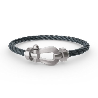 Aura FORCE GROSSES HUFEISEN OHNE DIAMANT ARMBAND SILBER