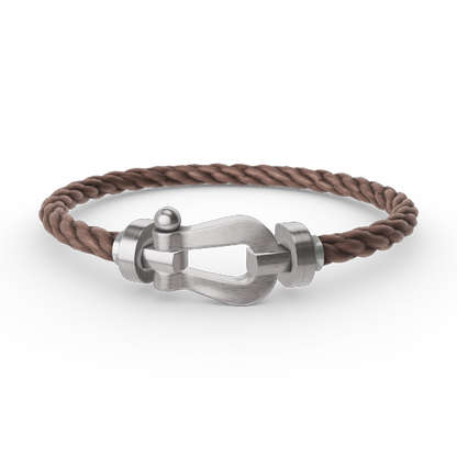 Aura FORCE GROSSES HUFEISEN OHNE DIAMANT ARMBAND SILBER