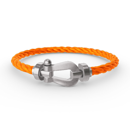 Aura FORCE GROSSES HUFEISEN OHNE DIAMANT ARMBAND SILBER