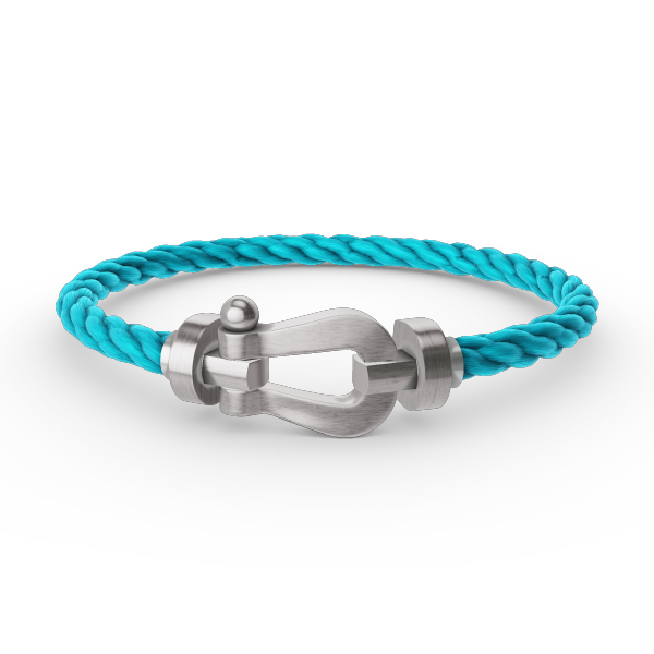 Aura FORCE LARGE HORSESHOE NO DIAMOND BRACELET SILVER