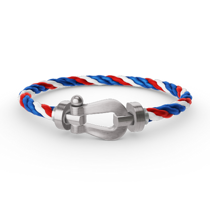 Aura FORCE GROSSES HUFEISEN OHNE DIAMANT ARMBAND SILBER