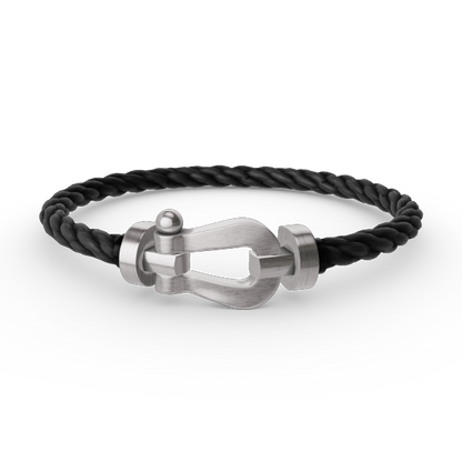 Aura FORCE GROSSES HUFEISEN OHNE DIAMANT ARMBAND SILBER