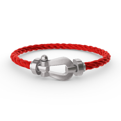 Aura FORCE GROSSES HUFEISEN OHNE DIAMANT ARMBAND SILBER