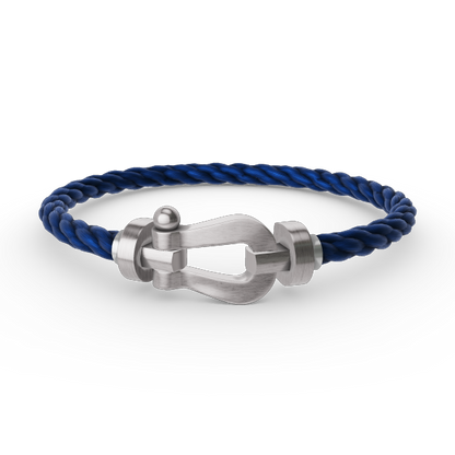 Aura FORCE GROSSES HUFEISEN OHNE DIAMANT ARMBAND SILBER