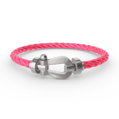 Aura FORCE GROSSES HUFEISEN OHNE DIAMANT ARMBAND SILBER