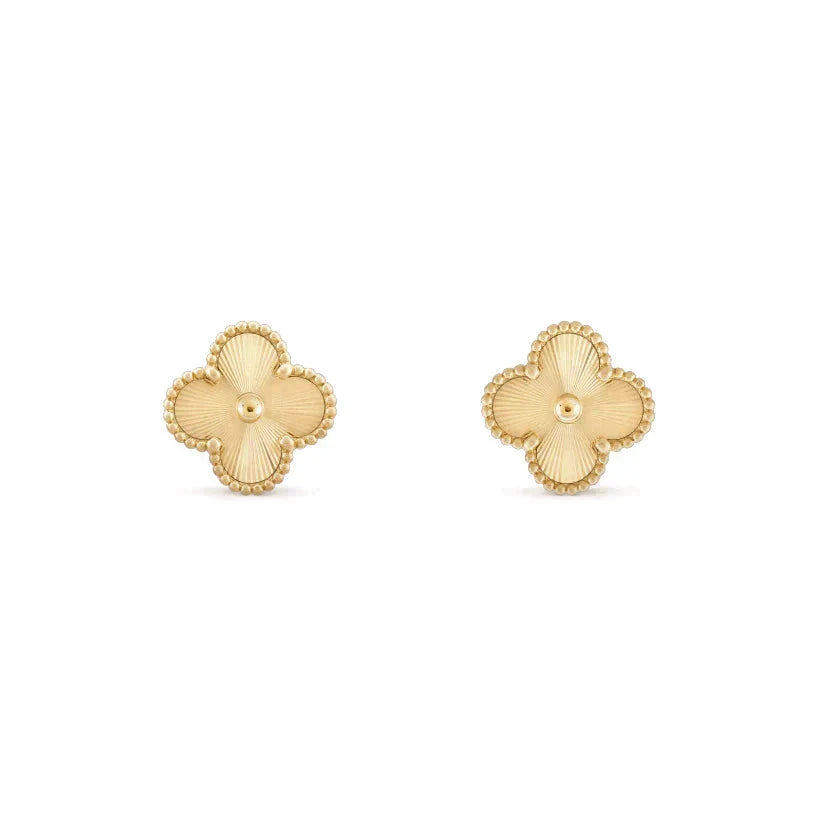Aura CLOVER MEDIUM 1 MOTIFS LASER EARRINGS
