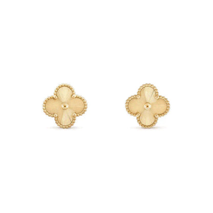[⭐Aura ]CLOVER MEDIUM 1 MOTIFS LASER EARRINGS