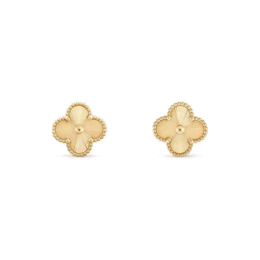 [⭐Aura ]CLOVER MEDIUM 1 MOTIFS LASER EARRINGS
