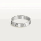 Aura LOVE RING 4MM 1 DIAMOND SILVER