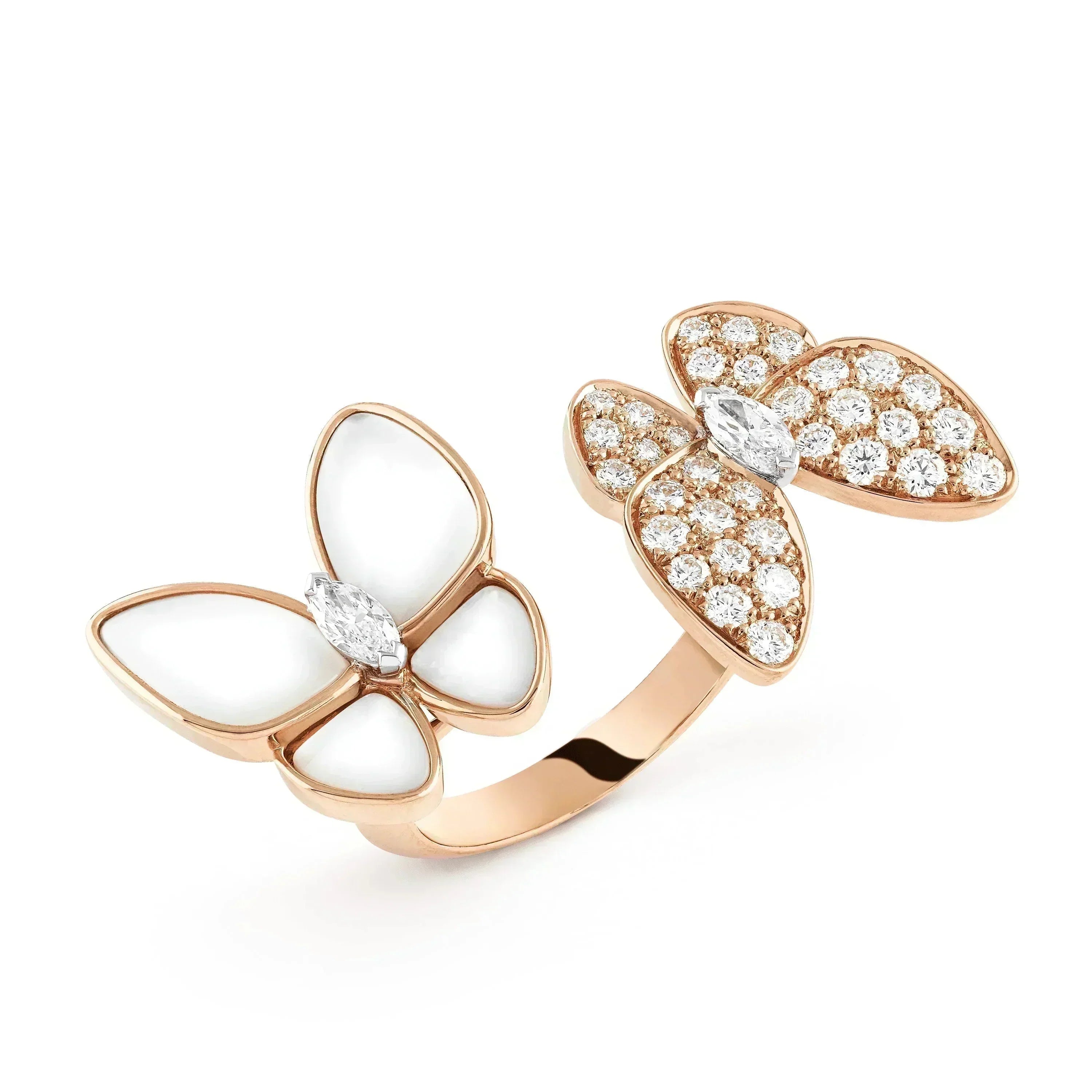 Aura TWIN BUTTERFLY DIAMOND MOP RING