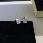 Aura CLOVER MINI DIAMOND STUD EARRINGS