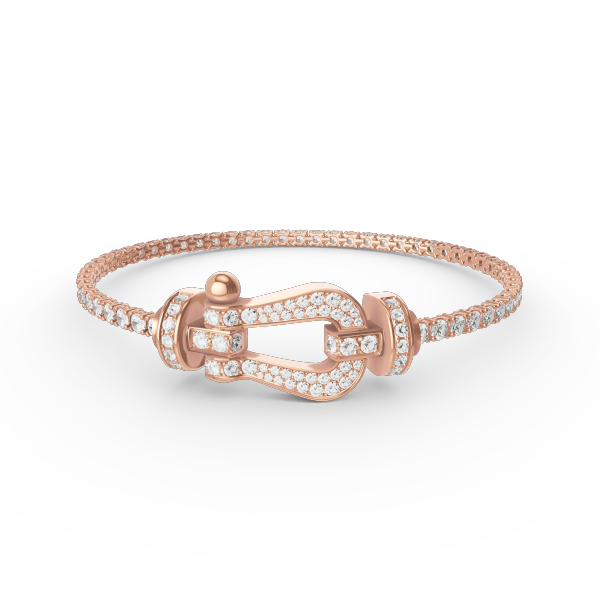 [⭐Aura ]FORCE  LARGE HORSESHOE FULL DIAMOND TENNIS BRACELET